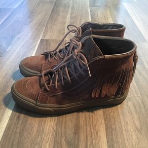 SUEDE Moccasin style VANS - SZ 8